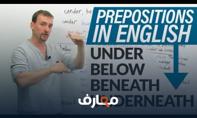 PREPOSITIONS in English: under, below, beneath, underneath 